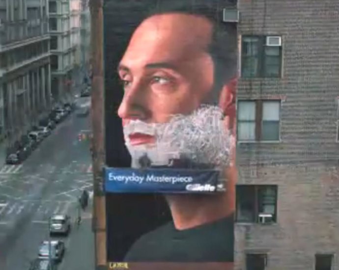 Anuncio de afeitado record