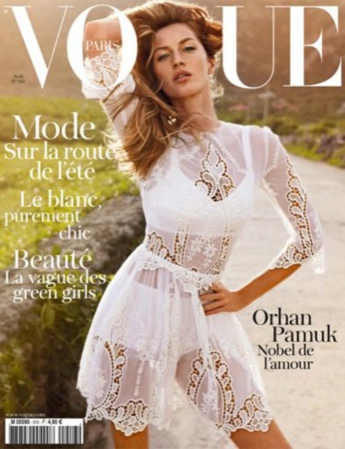 Portada de Vogue Francia con Gisele Bündchen en portada