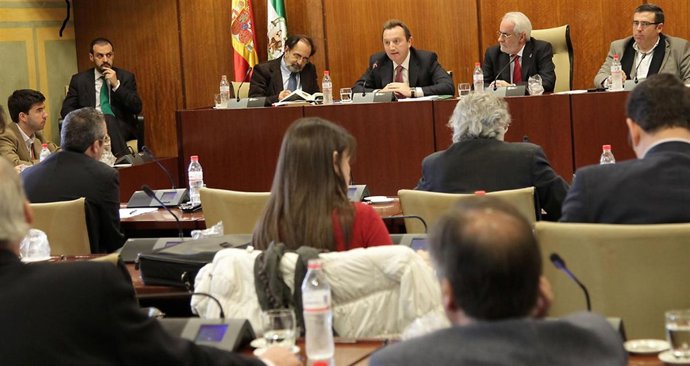 Reunión de una comisión del Parlamento andaluz