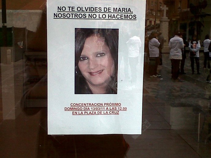 Cartel de la concentración por María Piedad