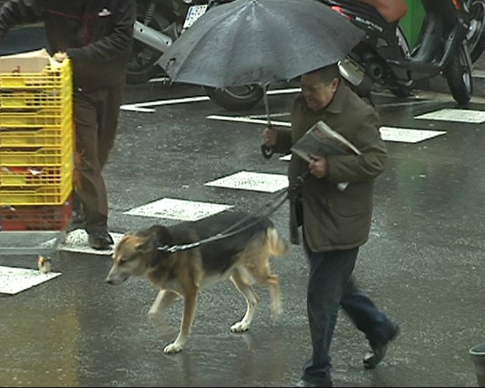 El temporal de lluvia afecta Barcelona