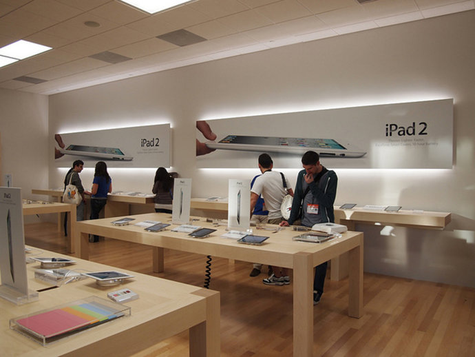 iPad 2 en una tienda de Texas