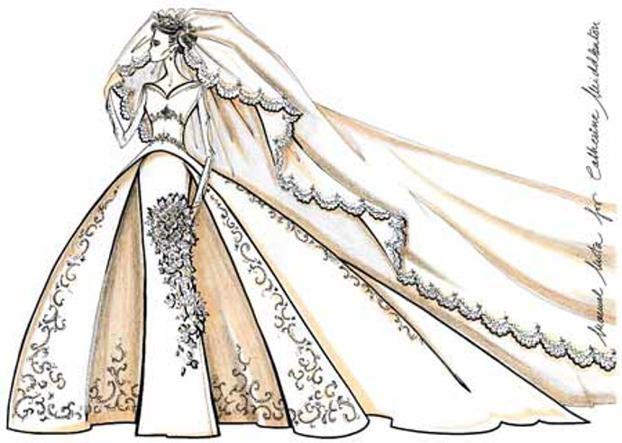 Vestido de Manuel Mota