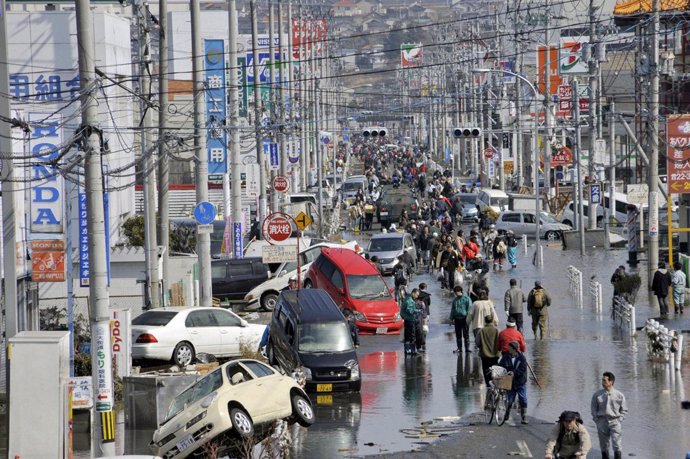 Ciudad de Miyagi, en Japón, tras el terremoto