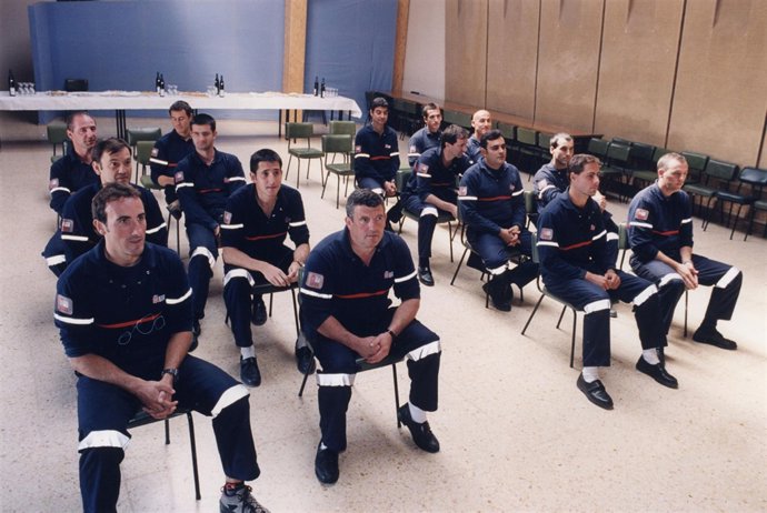 Bomberos de Navarra en la Escuela de Seguridad.