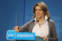 Cospedal pide al Gobierno rectificar las palabras de López sobre Sortu 