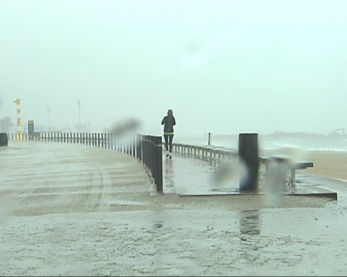 El temporal de lluvia afecta Barcelona