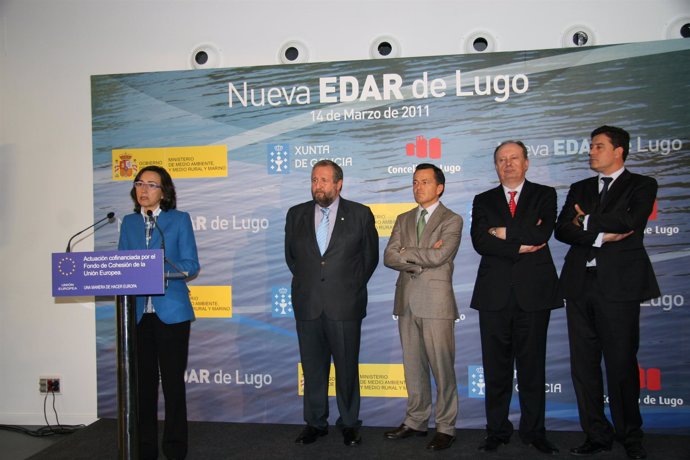 La ministra del MARM inaugura la EDAR de Lugo