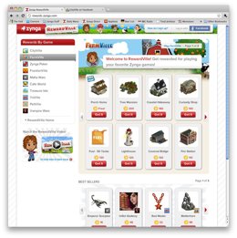 Recompensas de 'RewardVille' de Zynga