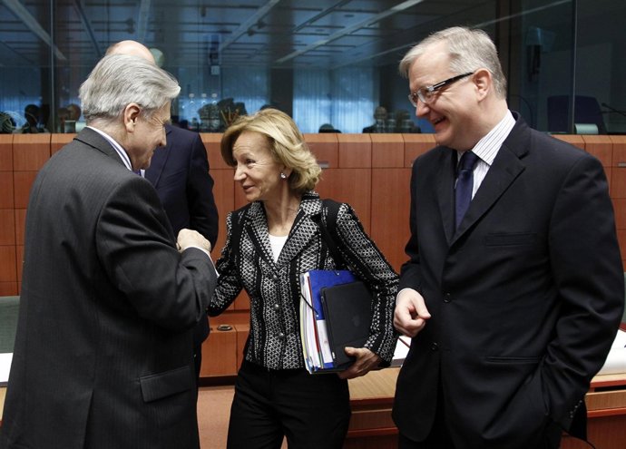 Salgado en Bruselas con Trichet y Rehn