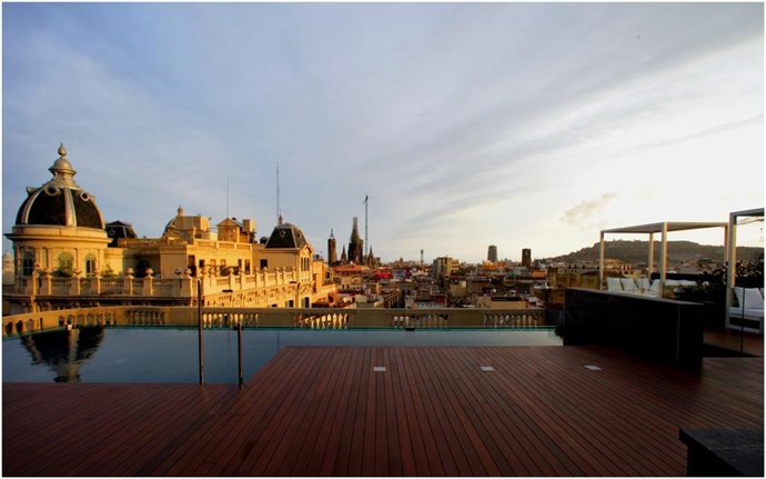 Terraza del Ohla Hotel de Barcelona