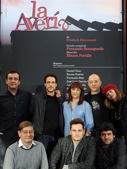 Reparto de La Averia con Blanca Portillo