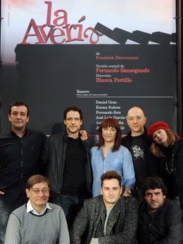 Reparto de La Averia con Blanca Portillo