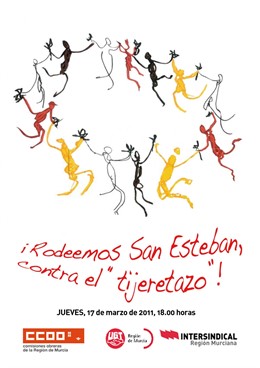 Cadena humana contra el Tijeretazo