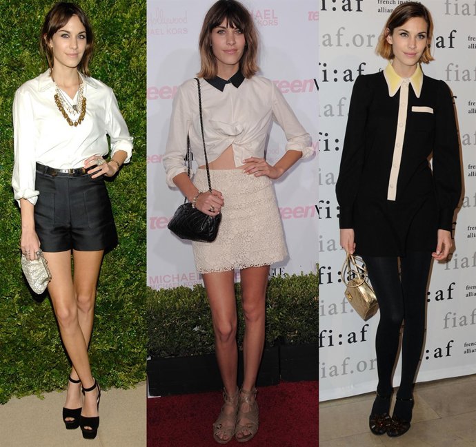 Montaje de looks de Alexa Chung