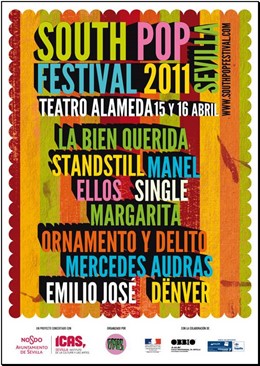 SOUTH POP FESTIVAL SEVILLA 2011 / CARTEL DEFINITIVO Y DISTRIBUCIÓN POR DÍAS