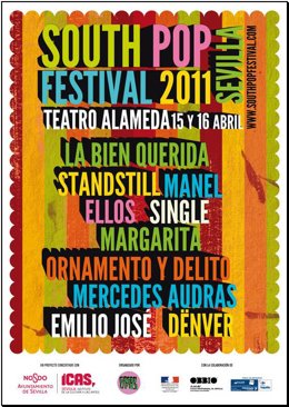 SOUTH POP FESTIVAL SEVILLA 2011 / CARTEL DEFINITIVO Y DISTRIBUCIÓN POR DÍAS