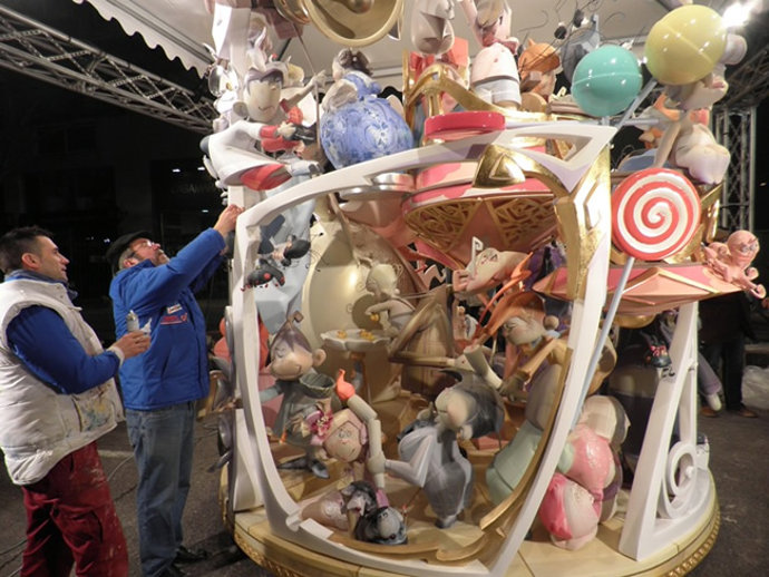 Plantà de la falla infantil de Nou Campanar