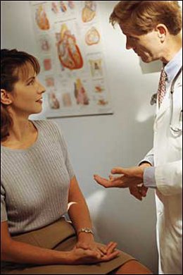 mujer, consulta, medico, doctor