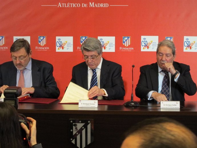 Firma acuerdo Atlético de Madrid y CSD 