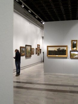 Interior del Museo de Bellas Artes de Sevilla. Exposición de la colección de Mar