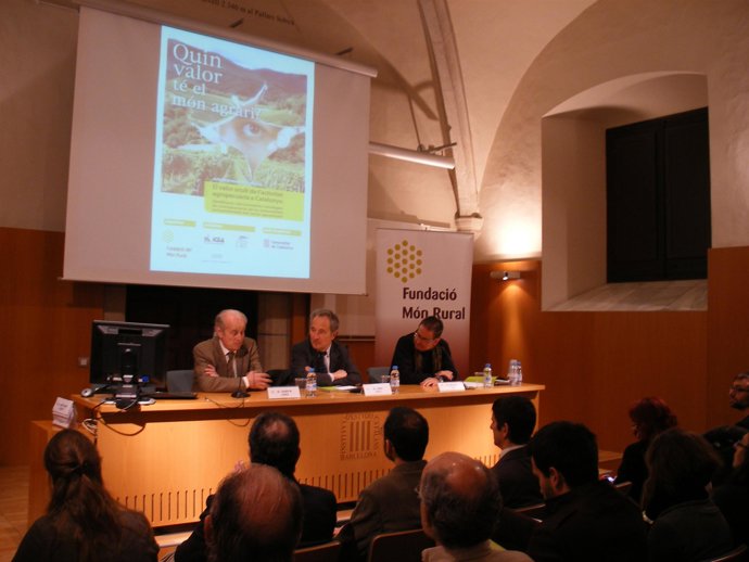 El director general de Desarrollo Rural, Jordi Sala, en la presentación del estu