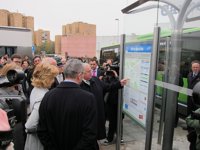 Arranca el nuevo intercambiador de buses en la Plaza de Alsacia, coincidiendo con la inauguración del Metro a Las Rosas
