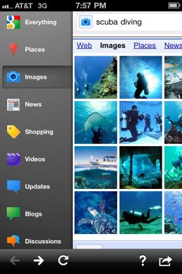 Aplicación Google Search para iOS desde Google Mobile Blog 