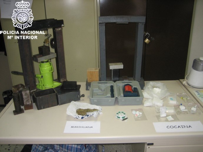 Laboratorio de cocaína desarticulado en Valencia