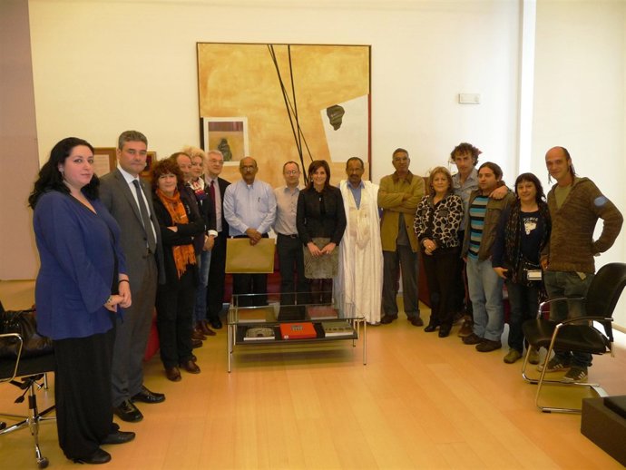 Recepción de la Presidenta del Parlamento y del Intergrupo Parlamentario Paz y L