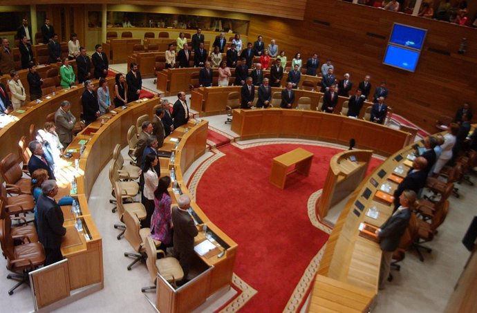 Pleno en el Parlamento de Galicia (A Coruña)