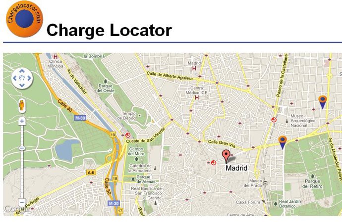 Aplicación 'Chargelocator' para iPhone