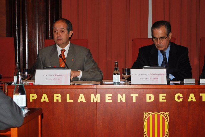 Felip Puig, en la comisión del Parlament