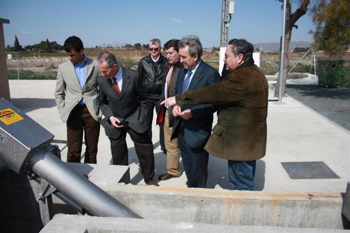 Inauguración del colector de la Estación de Blanca