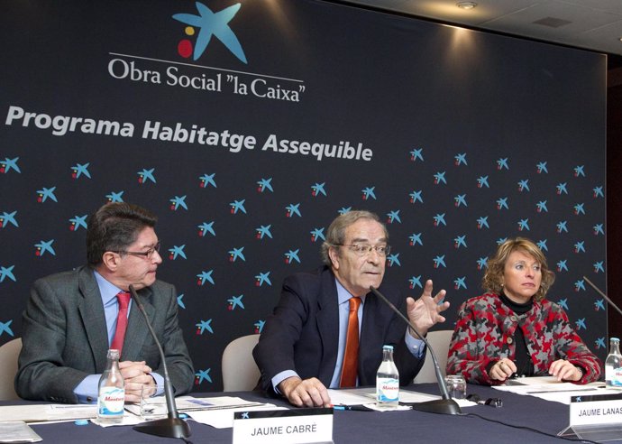 Director general de Gundación La Caixa, Jaume Lanaspa,  durante su intervención