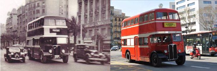 Autobús histórico de Barcelona Aclo 410