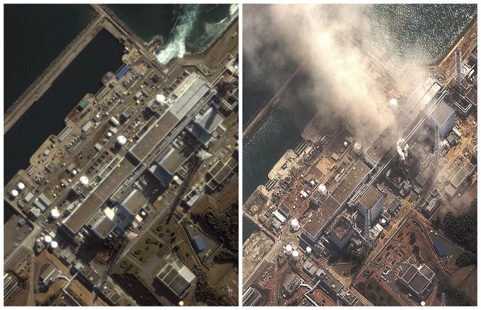Central nuclear de Fukushima, antes y después