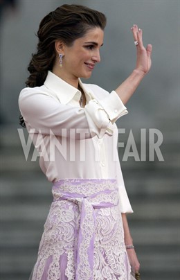 MADRID, SPAIN - MAY 22:  Queen Rania Of Jordan At The Spanish Royal Wedding  (Ph