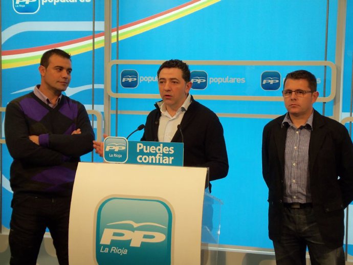 Cuevas, con los candidatos de Fuenmayor y Murillo