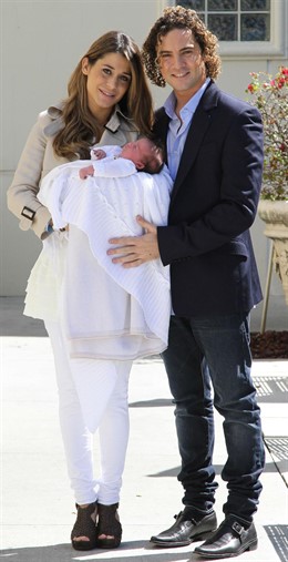 David Bisbal y su hija Elena Tablada con su hija Ella