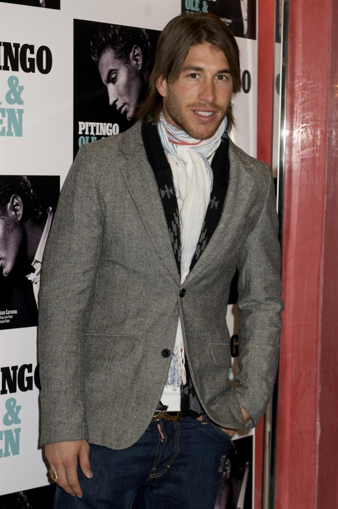 Sergio Ramos en el concierto de Pitingo