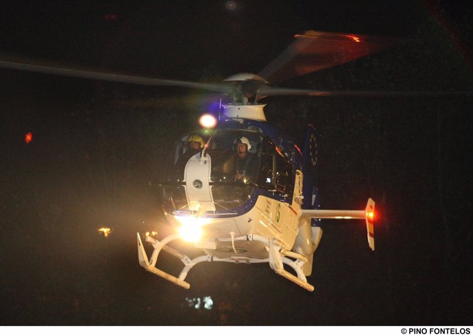 Helipuerto, helicóptero, vuelo nocturno