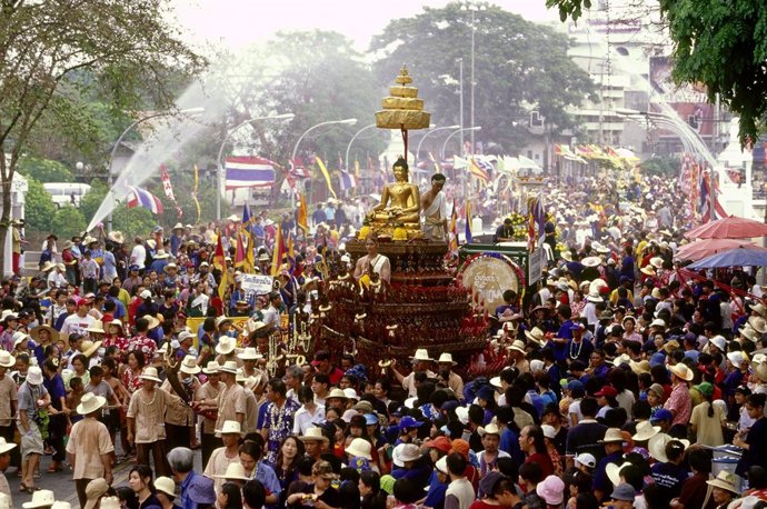 El festival de Songkran, año nuevo tailandés
