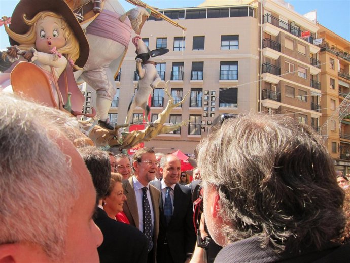 Mariano Rajoy junto a Francisco Camps y Rita Barberá en Convento Jerusalén