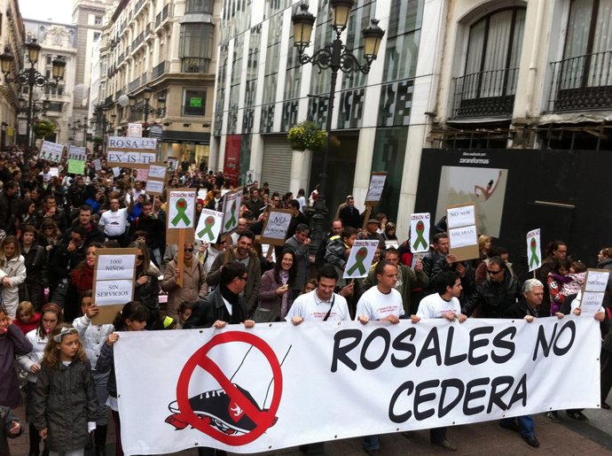 Manifestación de Rosales del Canal