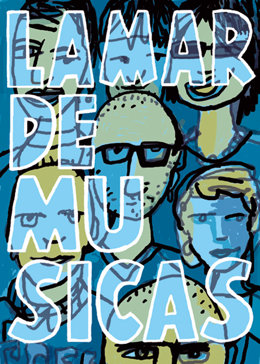 Cartel de la Mar de Músicas, realizado por Javier Mariscal