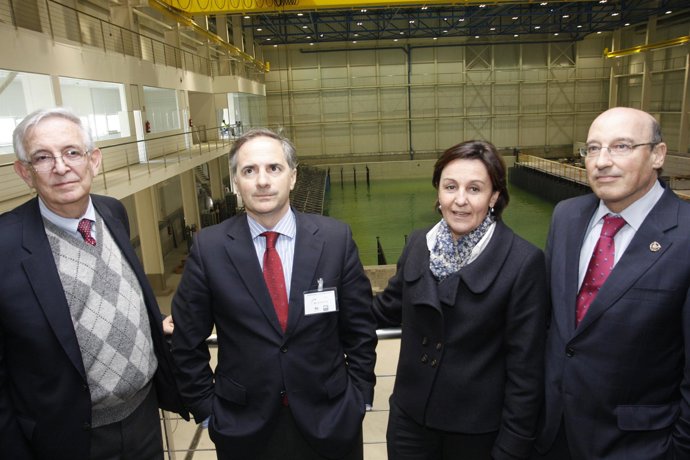 Visita al Gran Tanque de Ingeniería Marítima previa a su inauguración