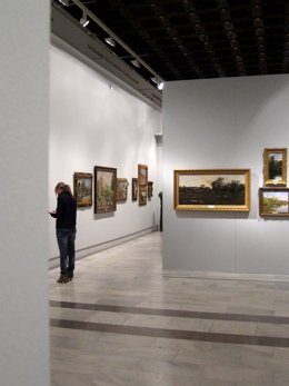 Interior del Museo de Bellas Artes de Sevilla. Exposición de la colección de Mar