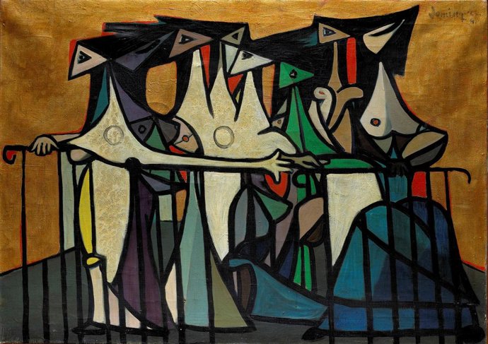 Cuadro expuesto en el salón de arte de Fira de Barcelona