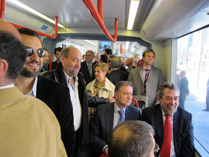 El presidente de Aragón, Marcelino Iglesias, y el alcalde de Zaragoza, Juan Albe